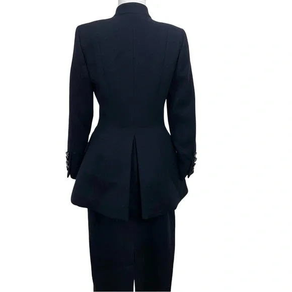 Vintage John Anthony Navy Blue Jacket & Skirt Suit - Picture 3 of 16